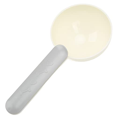 ETAINGYEUN Hundefutterlöffel Multifunktionales Haustier Futter Schaufel Versiegelungsclip Haustierkatzen und Hunde (Grey White) von ETAINGYEUN