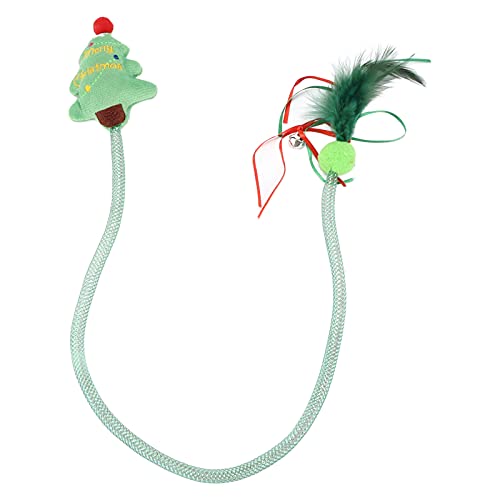 ETAINGYEUN Interaktive Katzen -Federröhrchen Spielzeug Leicht Flexible Federplupfen -Weihnachtsvorräte von ETAINGYEUN
