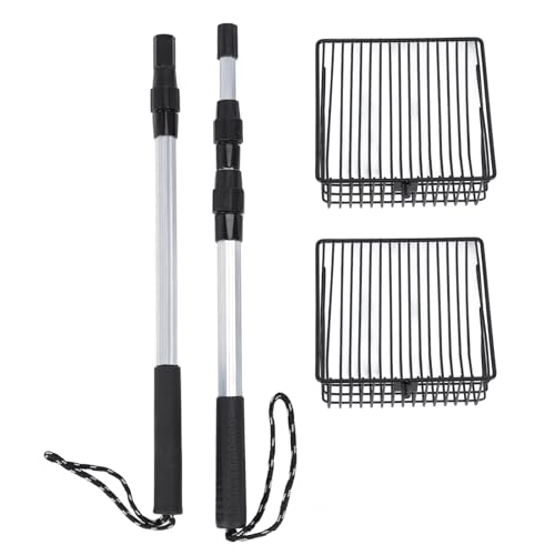 ETAINGYEUN Katzenstreu Schaufel Retraktierbares Griff Multifunktionales Design resistenter Metallstruktur von ETAINGYEUN
