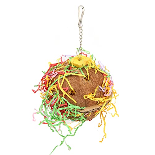 ETAINGYEUN Kokosnussschalen -Vogel -Shredder -Spielzeug sicherer handgefertigter Vogelfuttersuche -Trainingswerkzeug ETAINGYEUN Kokosnussschalen -Vogel -Shredder -Spielzeug sicherer handgefertigter Vogelfuttersuche -Trainingswerkzeug von ETAINGYEUN