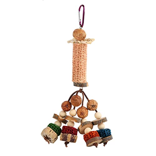 ETAINGYEUN Papageien Maiskobte Kauen Spielzeug Tintenfisch Knochen Holz Vogel Kauspielzeug für Papagei Cockatiel Brudgie (Carambola Mod) von ETAINGYEUN
