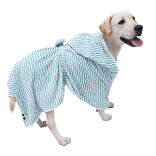 ETAINGYEUN Pet Badhandtuch Schnell trockener Mikrofaser -Hundebadgewand für mehrere Haustiere geeignet (Xs) von ETAINGYEUN