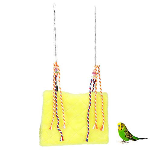 ETAINGYEUN Pet Bird Plush Bird Nest Swing Hängematte Spielzeug komfortable Hängematte für Papageiengelb geeignet von ETAINGYEUN