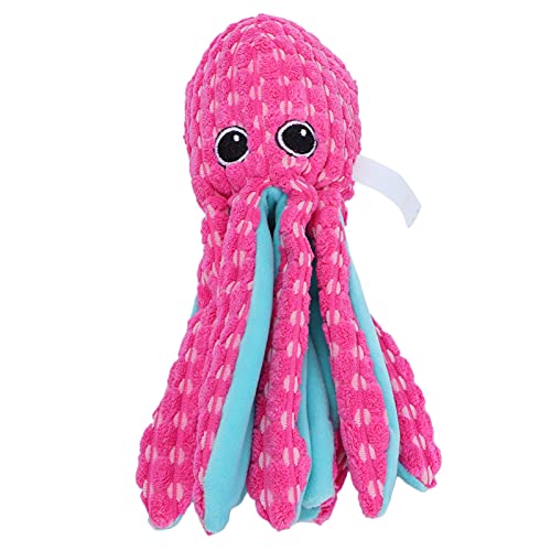 ETAINGYEUN Pet Squeak Toy Octopus Interaktives klingendes Hund Spielzeug kauen Spielzeugzähne Waschen Spielzeug geeignet für kleine mittelgroßen großen Hunden (Medium) von ETAINGYEUN