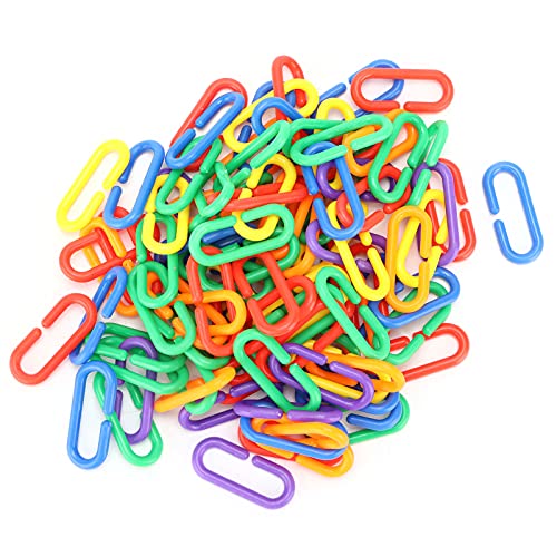 ETAINGYEUN Plastikkette Vogelspielzeug farbenfrohe C -Form handgefertigtes Bildungshoch -Vogel -Käfigspielzeug ETAINGYEUN Plastikkette Vogelspielzeug farbenfrohe C -Form handgefertigtes Bildungshoch -Vogel -Käfigspielzeug von ETAINGYEUN