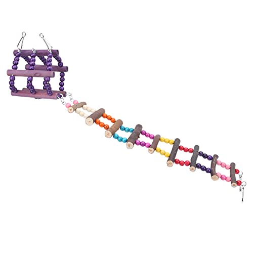 ETAINGYEUN Vogel Leiter Spielzeug Holzschwung Hängebrücke Ring Leiter Kletterset Papagei Hamster Zuckergleiter ETAINGYEUN Vogel Leiter Spielzeug Holzschwung Hängebrücke Ring Leiter Kletterset Papagei Hamster Zuckergleiter von ETAINGYEUN
