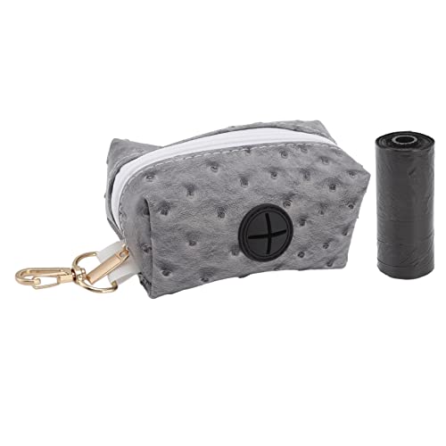 ETAINGYEUN Zipper Hund Poop Bagehalter bequemer Poop -Beutel -Spender für Haustiere im Freien tragbar (Grau) von ETAINGYEUN