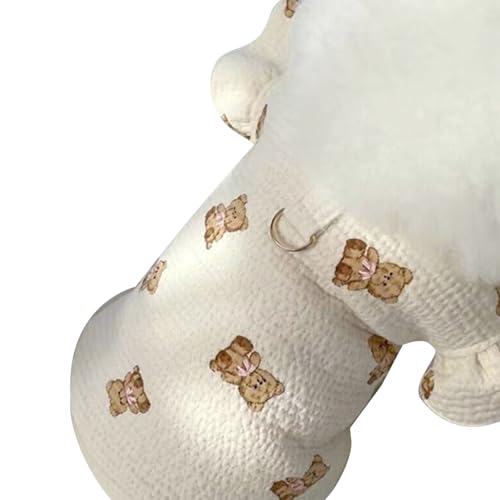 Haustier -Leinen T -Shirt weich atmungsaktiv Kleiner Hundebereich für Teddy Bichon Katze für den Frühling Sommer (M) von ETAINGYEUN