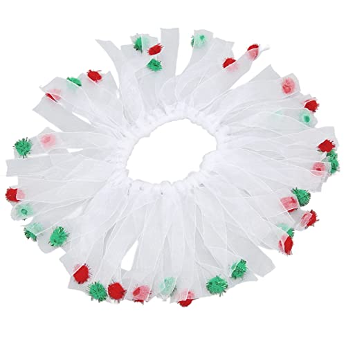 Haustier-Weihnachtshalsband, bequem, verstellbar, Pom Pom-Hundehalsband für Katzen und Hunde (L) von ETAINGYEUN