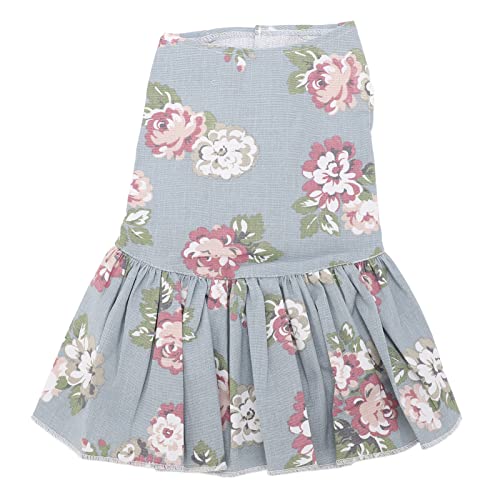 Haustierblume Baumwollhund Weste Kleid atmungsaktives Kleid Kleiner Hundem Sommer Rock geeignet für tägliche Tragen Party Hochzeits Walking (Xs) von ETAINGYEUN