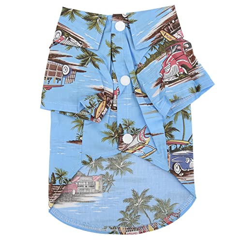 Hawaiian Print Hund Summer Camp Hemd hautfreundliches weiches Material Mehrzwecke Haustierweste Shirt (M) von ETAINGYEUN