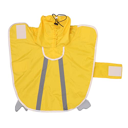 Hund Regenmantel reflektierende verstellbare Haustierjacke Regen Poncho Hoodie Kleiner Hund Regenmantel gelbe leichte Winddichte Winddichte geeignet für kleine mittlere große Hunde (No. 24) von ETAINGYEUN