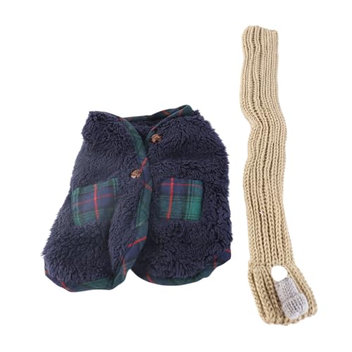 Hund Winter Kleidung warm und bequemer Schal für kleine Hunde Haustier Kleidung Bichon Frise Pommerian Pudel geeignet (M) von ETAINGYEUN