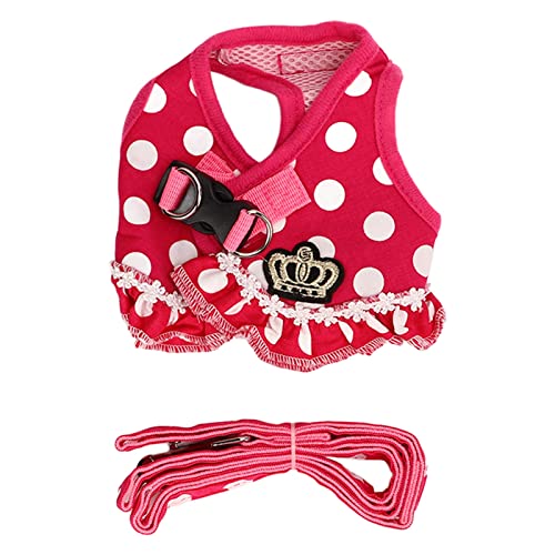 Hundekabelbaum Leine verstellbare atmungsaktive Sicherheit Welpe Weste für das Wandertraining geeignet (S) von ETAINGYEUN