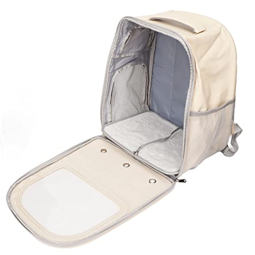 Katzen -Rucksack große Kapazität transparent atmungsaktive tragbare Haustier -Bubble -Reisetasche für Katzen Haustier für Außenwanderung PU 13.0x9.1x15,7 Zoll geeignet von ETAINGYEUN