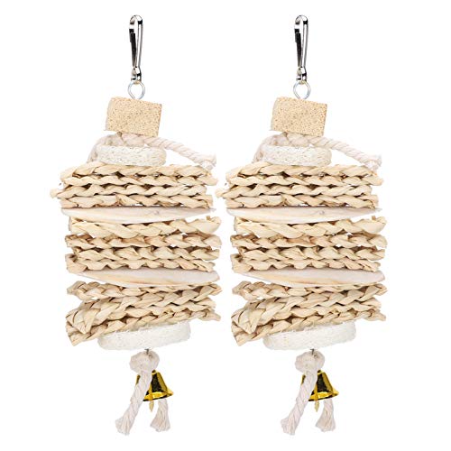 Papagei Vogelkauen Spielzeug 2 Pack Tintenfisch Knochenmais Hülle Leuofah Seil Anhänger Vogel Kauen Klettern Spielzeug Papagei Vogelkauen Spielzeug 2 Pack Tintenfisch Knochenmais Hülle Leuofah Seil Anhänger Vogel Kauen Klettern Spielzeug von ETAINGYEUN