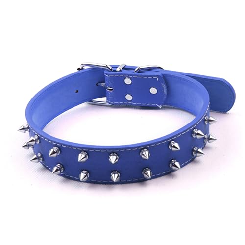 Punk -Stil mit Stachelhundkragen für mittlere und große Hunde (Blau) von ETAINGYEUN