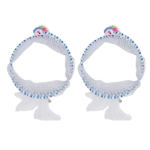 S Formfallofkatze Tunnel Elastic Spiral Entertainment Toy mit Seitenplüschspielzeug für Innenkatzen blau von ETAINGYEUN