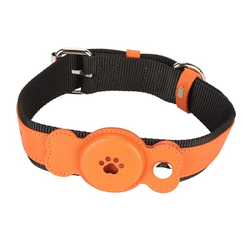Verstellbares, leichtes Hundehalsband, geeignet für das Training beim Gassigehen (Orange) von ETAINGYEUN