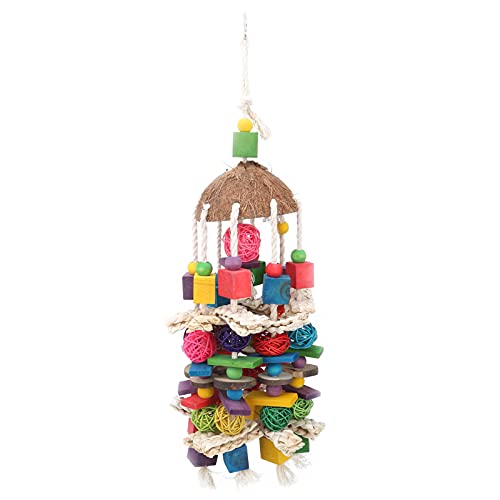 Vogelkauenspielzeug Robustes Klettern hängendes Spielzeug für Papageien Fitness sichere Holz Vogelspielzeug Kleiner Vogel mittelgroßen Vogel großer Vogel Vogelkauenspielzeug Robustes Klettern hängendes Spielzeug für Papageien Fitness sichere Holz Vogelspielzeug Kleiner Vogel mittelgroßen Vogel großer Vogel von ETAINGYEUN