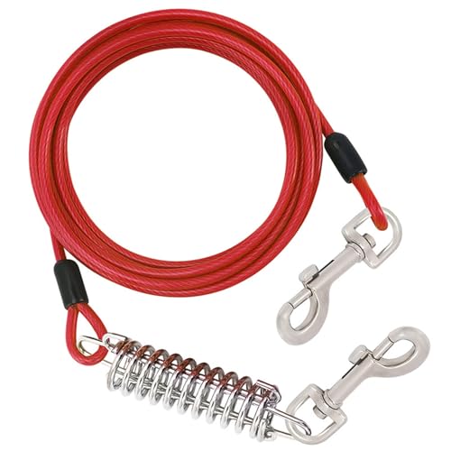 300 cm langes Zugseil für Hunde, flexible Hundeleine mit stoßdämpfender Feder für Spaziergänge im Freien von ETAWDE