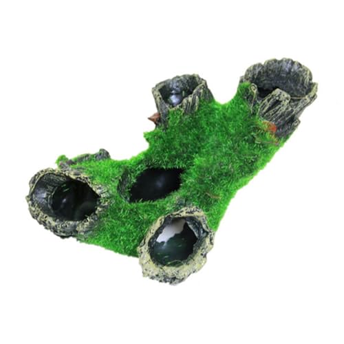 ETAWDE Aquarium-Dekoration, Baumstumpf, Landschaftsbau, Aquarien, Landschaftsversteck Skulptur, Sukkulenten, Pflanzenornament von ETAWDE