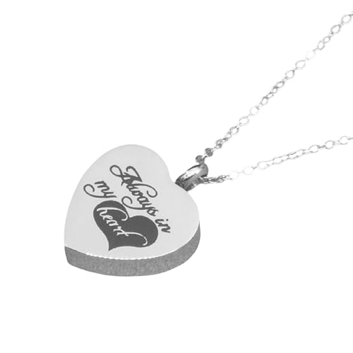 ETAWDE Good Silver Heart Halskette Asche Feuerbestattung Andenken Anhänger Halskette für Einäscherung Asche ETAWDE Good Silver Heart Halskette Asche Feuerbestattung Andenken Anhänger Halskette für Einäscherung Asche von ETAWDE