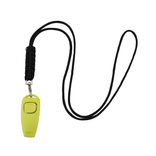 ETAWDE Hundetrainingspfeifen und Clicker fördern Disziplin mit Umhängeband, Hundegehverhaltenskontrolle, Klicker-Set von ETAWDE