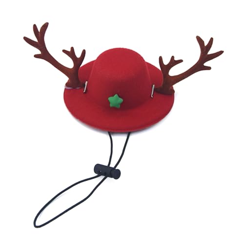 Hübsche Mütze mit Tiermuster, Wintermütze für Haustiere, modische Weihnachtsmütze für Welpen, Kätzchen, kleine Katzen und Hunde von ETAWDE
