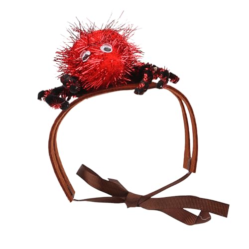 Verstellbarer Gürtel für Haustiere, 3D-Spinnen, Kopfbedeckung, lustiges Kostüm, Halloween, Kopfbedeckung, Cosplay-Kostüm-Zubehör Verstellbarer Gürtel für Haustiere, 3D-Spinnen, Kopfbedeckung, lustiges Kostüm, Halloween, Kopfbedeckung, Cosplay-Kostüm-Zubehör von ETAWDE