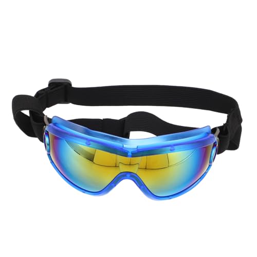 ETHZZLE Hundebrille Uv Schutz Winddicht Beschlag Hunde Sonnenbrille für Mittelgroße und Große Hunde mit Verstellbarem Rutschfestem Gurt für Strand Motorrad Outdoor von ETHZZLE
