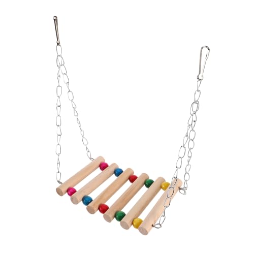 ETHZZLE Vogelspielzeug Holzleiter Schaukel für Papageien Klettern Kauspielzeug aus Holz und für Wellensittiche und Kleine Vögel Käfigzubehör Vielseitig Anpassbar und Langlebig ETHZZLE Vogelspielzeug Holzleiter Schaukel für Papageien Klettern Kauspielzeug aus Holz und für Wellensittiche und Kleine Vögel Käfigzubehör Vielseitig Anpassbar und Langlebig von ETHZZLE