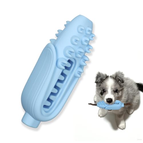ETIALURE Mais-Kauspielzeug für Hunde, Interaktives Spielzeug für auslaufendes Hundefutter, Slow Feeder für Haustiere zur Reduzierung von Langeweile (Blau) von ETIALURE
