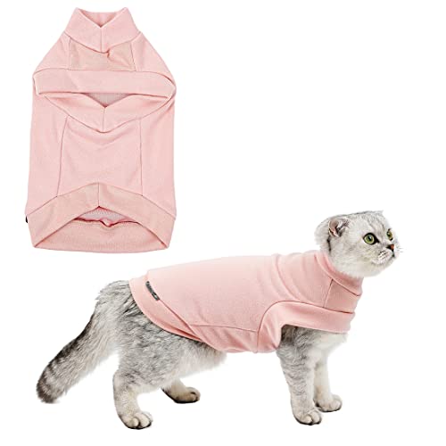 ETOPARS Sweater für Hunde, Hund Katze Winter Warmer Pullover, Niedliche Strickwaren für Haustiere im Frühling Herbst, Haustier lässig Trainingsanzug Sweatshirt, Warme Haustier Jacke (L, Rosa) von ETOPARS