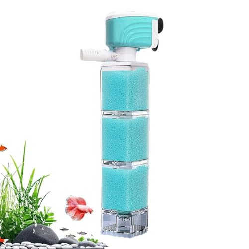 ETUCYNG Aquariumfilter,Interne Zirkulationsfilterpumpe für Aquarien | Effektives Filtriersystem für Zuhause Büro Zoogeschäft Meer- Süßwasser Garnelenzucht Teich von ETUCYNG