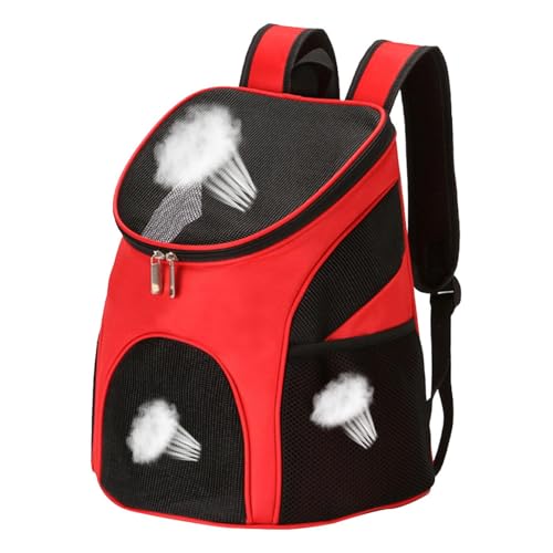ETUCYNG Atmungsaktiver Katzenrucksack 33x30x24cm Erweiterbar Katzenrucksack Nylon Atmungsaktiver Welpenrucksack Hunderucksack Faltbarer Haustierrucksack Für Katzen Und Kleine Hunde von ETUCYNG