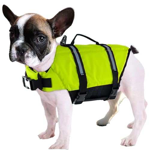 ETUCYNG Hundeschwimmwesten Zum Schwimmen - Hochsichtbarkeit Hunderettungsweste für Bootfahren - Verstellbare Ausrüstung für Haustiere mittelgroße und große Rassen Welpen Outdoor Wassersport an See ETUCYNG Hundeschwimmwesten Zum Schwimmen - Hochsichtbarkeit Hunderettungsweste für Bootfahren - Verstellbare Ausrüstung für Haustiere mittelgroße und große Rassen Welpen Outdoor Wassersport an See von ETUCYNG