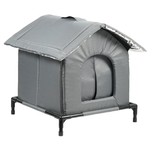 ETUCYNG Katzenhaus für den Außenbereich, überirdischer Haustier, Katzenschutz, isoliert, Tierhöhle, kaltes Wetter, Nest für Hinterhof, Garten, Garage, Wohngebiet, Park, Terrasse von ETUCYNG
