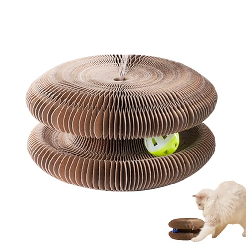 ETUCYNG Katzenkratzer -Karton, Katzenkratzer - Organ Faltbare Kätzchen Magnetic Croboker Board mit Bell | Interaktive mentale und körperliche Bewegung Spielzeug recycelbarer Katzenkratzen für ETUCYNG Katzenkratzer -Karton, Katzenkratzer - Organ Faltbare Kätzchen Magnetic Croboker Board mit Bell | Interaktive mentale und körperliche Bewegung Spielzeug recycelbarer Katzenkratzen für von ETUCYNG