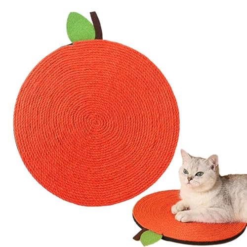 ETUCYNG Kratzspielzeug für Katzen, rutschfest, für kleine Katzen, orangefarbene Form, Kratzbrett für Möbel, Schutz zu Hause von ETUCYNG