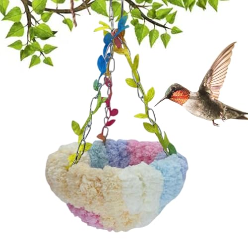 ETUCYNG Sichtweite, Sichtwände Nest | Lovebird Snuggle Pad | Winter warmes Vogel Nest House Hängematte Finch Käfig Plüsch für Macaw Shoteet Cockatiels Cockatoo Lovebird von ETUCYNG
