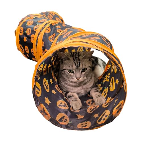 ETUCYNG Tunnel für Katzen, Katzentunnelspielzeug | Kürbisdruck Tunnel Katzenspieltunnel - Kreativer Kleintiertunnel, interaktives Katzenspielzeug für Katzen, Kaninchen, Welpen, Frettchen ETUCYNG Tunnel für Katzen, Katzentunnelspielzeug | Kürbisdruck Tunnel Katzenspieltunnel - Kreativer Kleintiertunnel, interaktives Katzenspielzeug für Katzen, Kaninchen, Welpen, Frettchen von ETUCYNG