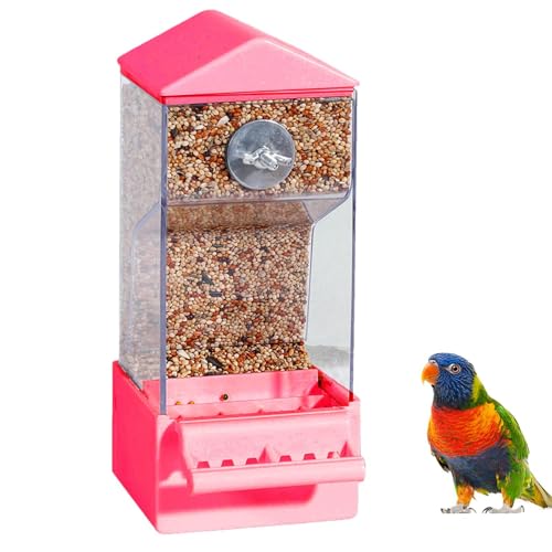 ETUCYNG Vogelfutterhaus - Haustier Futterspender Externer Käfig | Durchsichtiger Spritzwassergeschützter Futterbehälter Für Vögel | Für Sperlinge Rotkehlchen Und von ETUCYNG