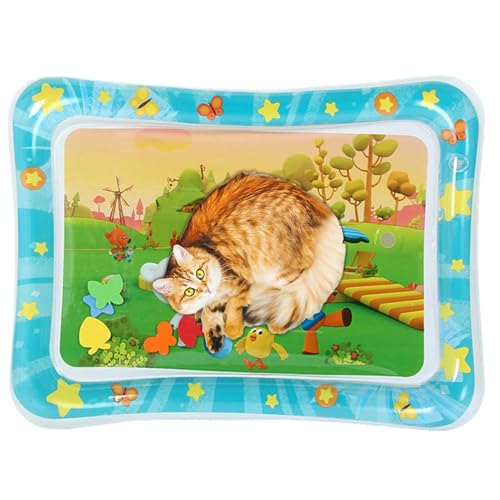 ETUCYNG Wasser Sinnesmatte | Faltbare Katzen Wassermatte | Stabiles Haustier Zubehör Aufblasbare Krabbeldecke Für Wohnzimmer Schlafzimmer Outdoor Indoor Reise Familie Alle Altersklassen ETUCYNG Wasser Sinnesmatte | Faltbare Katzen Wassermatte | Stabiles Haustier Zubehör Aufblasbare Krabbeldecke Für Wohnzimmer Schlafzimmer Outdoor Indoor Reise Familie Alle Altersklassen von ETUCYNG