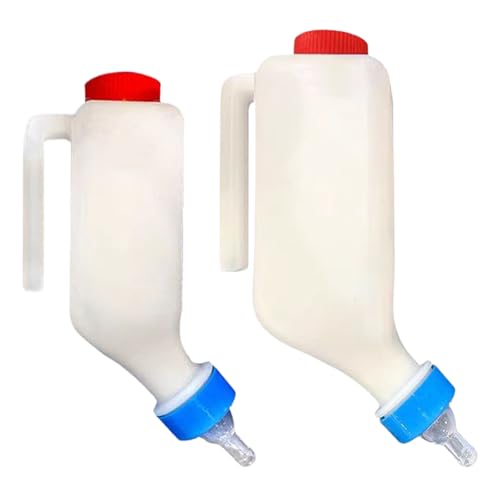 ETUCYNG Ziegenfütterungsflaschen,Zwei Flaschen Zum Füttern Von Lämmern - Zubehör Für Haustierzucht Mit Skala Und Griff Für Ziege Kuh Schaf Welpe ETUCYNG Ziegenfütterungsflaschen,Zwei Flaschen Zum Füttern Von Lämmern - Zubehör Für Haustierzucht Mit Skala Und Griff Für Ziege Kuh Schaf Welpe von ETUCYNG