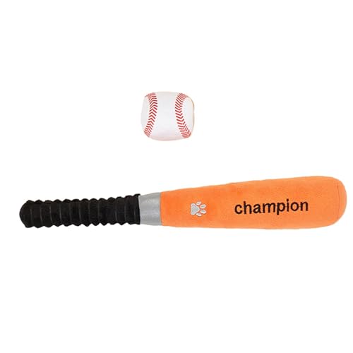 EUBEISAQI Baseballschläger-Hundespielzeug, Leckerli-Spielzeug mit integriertem Quietschen, Kauspielzeug für Welpen, Zahnspielzeug, Baseballschläger für mittelgroße und große Rassen EUBEISAQI Baseballschläger-Hundespielzeug, Leckerli-Spielzeug mit integriertem Quietschen, Kauspielzeug für Welpen, Zahnspielzeug, Baseballschläger für mittelgroße und große Rassen von EUBEISAQI