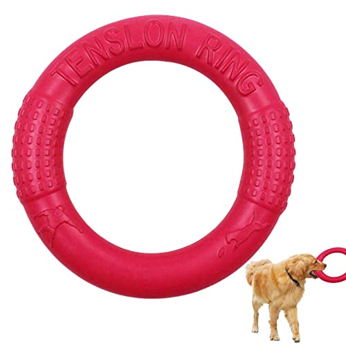 EUBEISAQI Hundering Spielzeug - Flying Ring Outdoor Puller Hundering Spielzeug - Dog Apportierspielzeug & Tauziehen Hundespielzeug für mittelgroße Hunde, interaktives Hundepool-Spielzeug, Hundering von EUBEISAQI