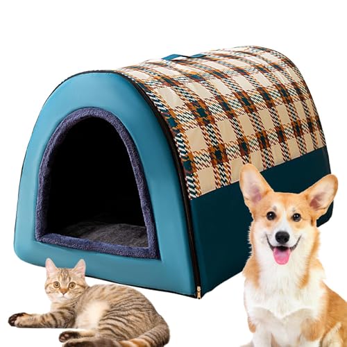 EUBEISAQI Innen Hundehütte, Warmes, weiches, hochelastisches Kissen, Hundehütte, Bettmatte, faltbares Hundehaus, Welpenhöhle, Sofa, Schlafnest, Bett, warmes Katzennest für kleine, mittelgroße und EUBEISAQI Innen Hundehütte, Warmes, weiches, hochelastisches Kissen, Hundehütte, Bettmatte, faltbares Hundehaus, Welpenhöhle, Sofa, Schlafnest, Bett, warmes Katzennest für kleine, mittelgroße und von EUBEISAQI