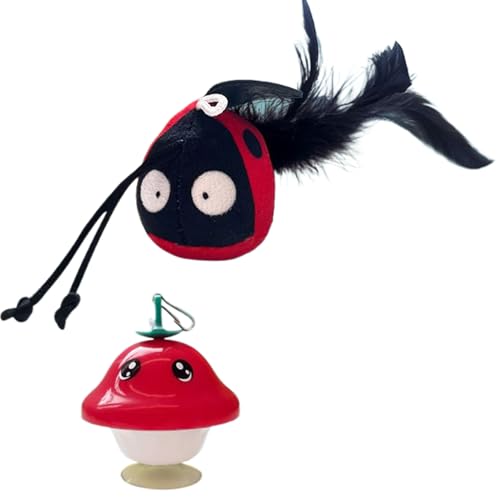 EUBEISAQI Interaktives Katzenspielzeug | Indoor Spielzeug Mit Vogelgezwitscher - Berührungsaktiviertes Zwitscherndes Zubehör Für Haustiere EUBEISAQI Interaktives Katzenspielzeug | Indoor Spielzeug Mit Vogelgezwitscher - Berührungsaktiviertes Zwitscherndes Zubehör Für Haustiere von EUBEISAQI