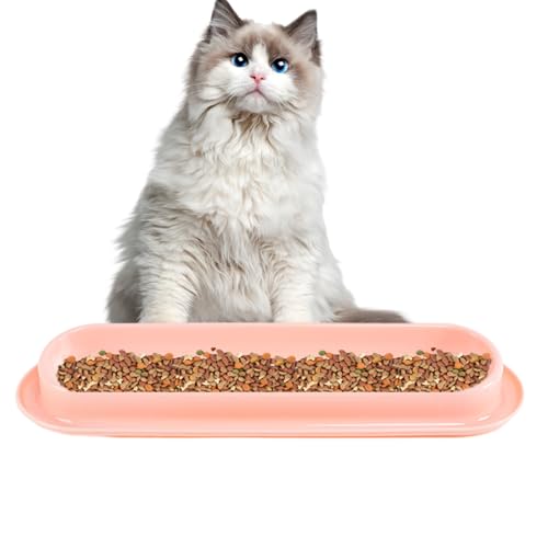 EUBEISAQI Katzenfutter Wassernäpfe | 15 Grad geneigte Schüssel Lange Futternapf Futter Wasserschalen | Auslaufsicher Katze Hund Futter Futterspender Haustierbedarf für gesundes Essen und Trinken von EUBEISAQI